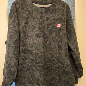 lululemon athletica Camouflage Sweatshirt - Black and Gray